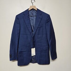 Suitsupply Napoli Blue Wool Blazer Jacket 32R Super 110's Vitale Barberis FLAWED